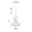 CWI Lighting Princess 8 Light Down Chandelier, Gold