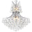 CWI Lighting Princess 10 Light Down Chandelier, Chrome