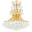 CWI Lighting Princess 10 Light Down Chandelier, Gold