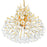 CWI Lighting Princess 10 Light Down Chandelier, Gold