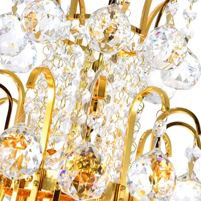 CWI Lighting Princess 10 Light Down Chandelier, Gold