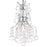 CWI Lighting Princess 1 Light Mini Chandelier, Chrome