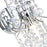 CWI Lighting Princess 1 Light Wall Light, Chrome