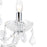 CWI Lighting Princeton 6 Light Down Chandelier, Chrome
