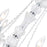 CWI Lighting Princeton 6 Light Down Chandelier, Chrome