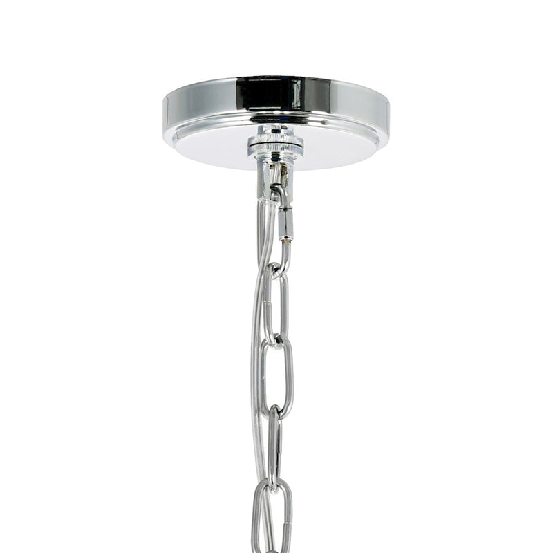 CWI Lighting Princeton 6 Light Down Chandelier, Chrome