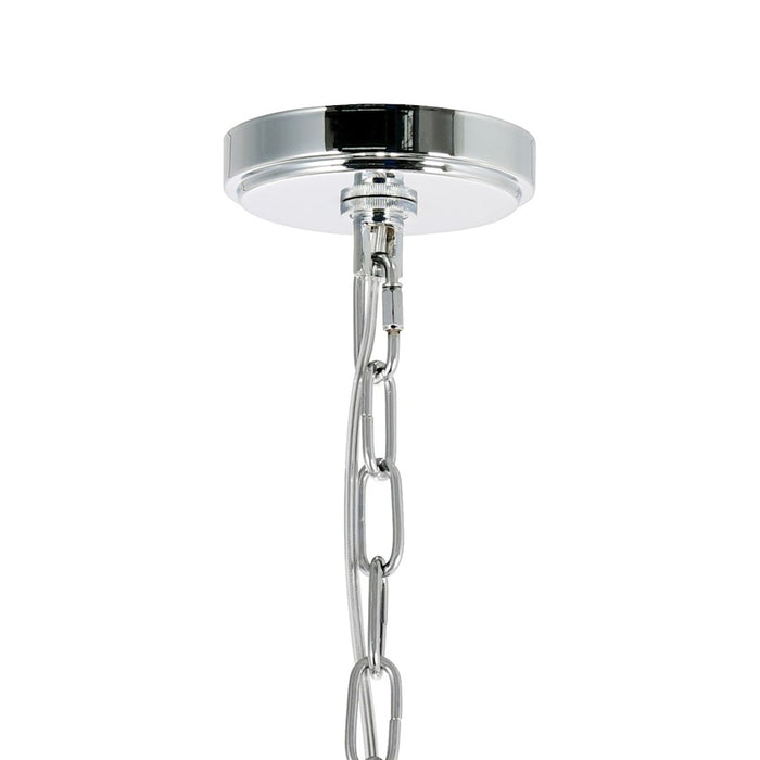 CWI Lighting Princeton 6 Light Down Chandelier, Chrome