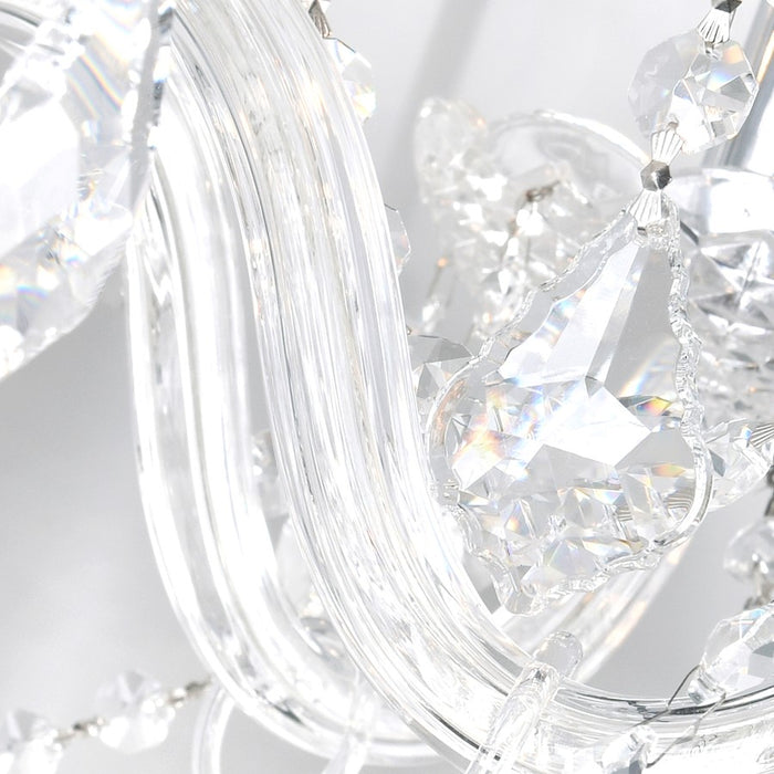 CWI Lighting Princeton 12 Light Down Chandelier, Chrome