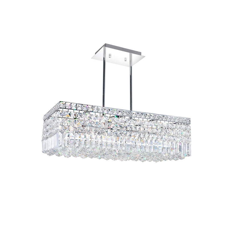 CWI Lighting Colosseum 8 Light 26" Down Chandelier, Chrome