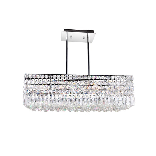 CWI Lighting Colosseum 8 Light 26" Down Chandelier, Chrome