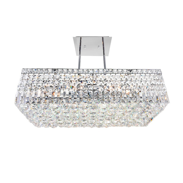 CWI Lighting Colosseum 8 Light 26" Down Chandelier, Chrome