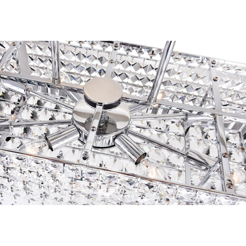 CWI Lighting Colosseum 8 Light 26" Down Chandelier, Chrome