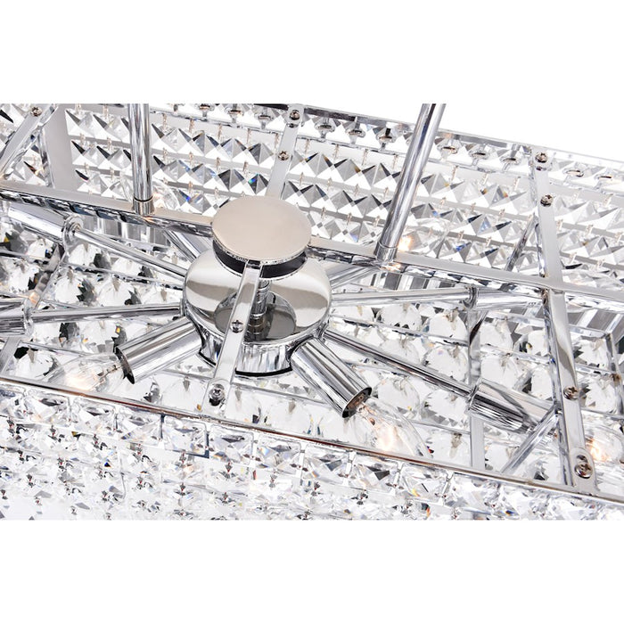 CWI Lighting Colosseum 8 Light 26" Down Chandelier, Chrome