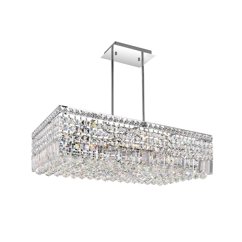 CWI Lighting Colosseum 10 Light 30" Down Chandelier, Chrome