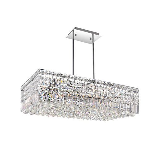 CWI Lighting Colosseum 10 Light 30" Down Chandelier, Chrome - 8030P30C-RC