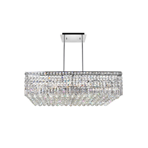 CWI Lighting Colosseum 10 Light 30" Down Chandelier, Chrome