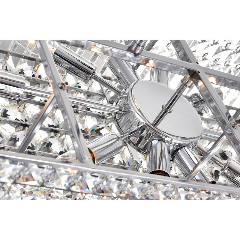 CWI Lighting Colosseum 10 Light 30" Down Chandelier, Chrome