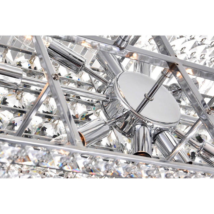 CWI Lighting Colosseum 10 Light 30" Down Chandelier, Chrome