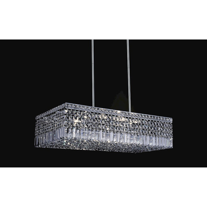 CWI Lighting Colosseum 10 Light 30" Down Chandelier, Chrome