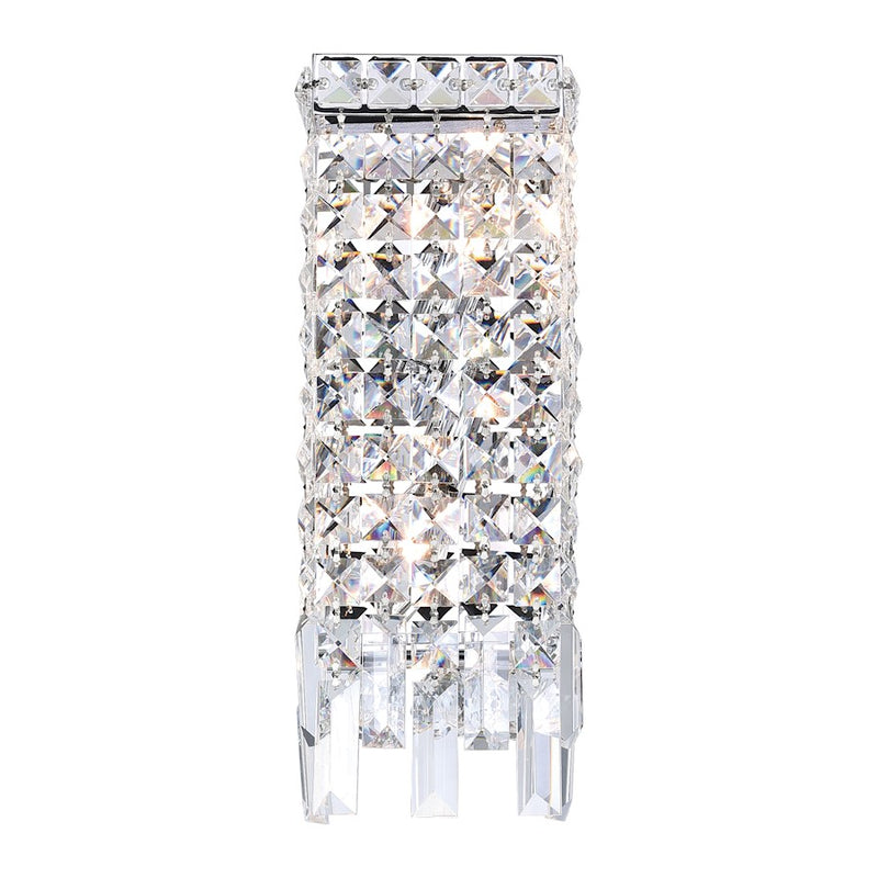 CWI Lighting Colosseum 2 Light Wall Light, Chrome