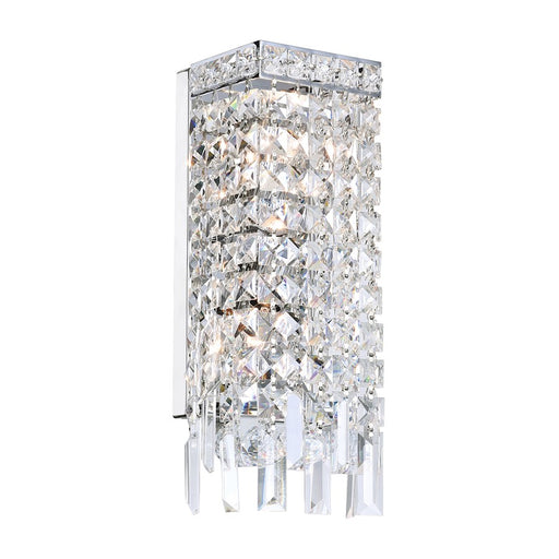 CWI Lighting Colosseum 2 Light Wall Light, Chrome