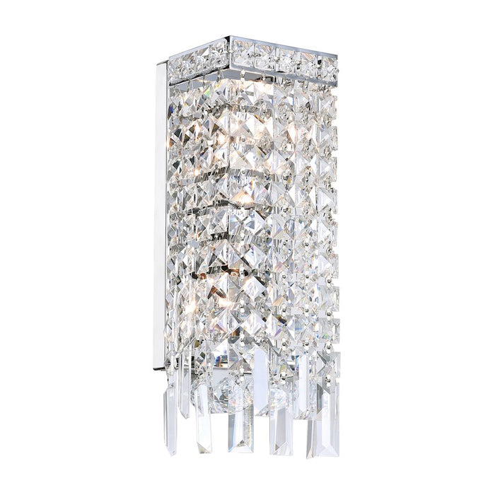 CWI Lighting Colosseum 2 Light Wall Light, Chrome