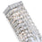 CWI Lighting Colosseum 2 Light Wall Light, Chrome