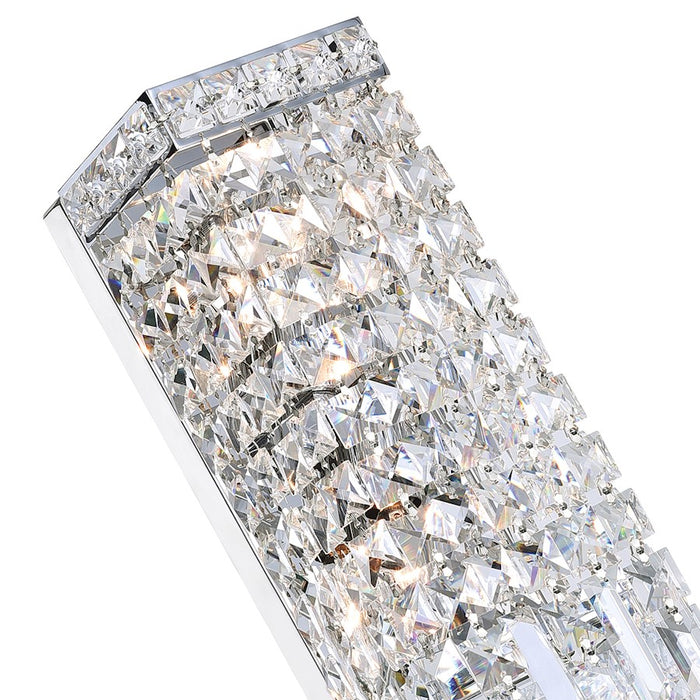 CWI Lighting Colosseum 2 Light Wall Light, Chrome