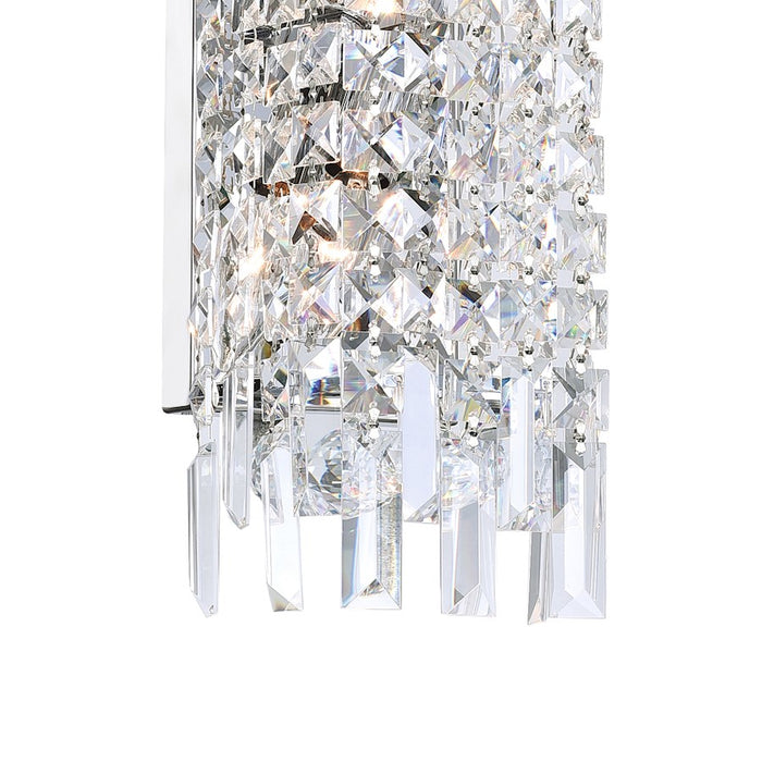 CWI Lighting Colosseum 2 Light Wall Light, Chrome