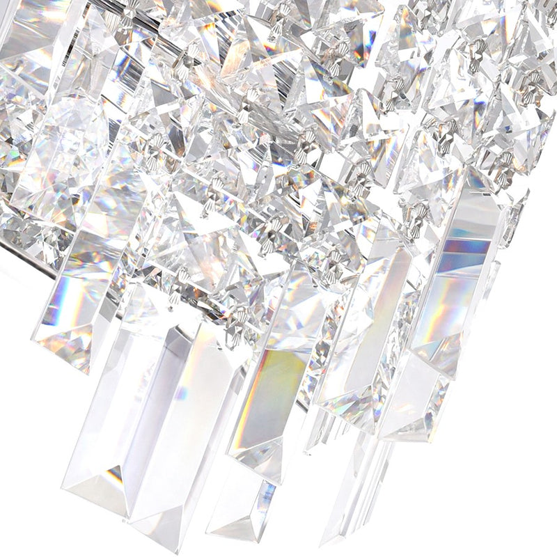 CWI Lighting Colosseum 4 Light Wall Light, Chrome