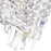 CWI Lighting Colosseum 4 Light Wall Light, Chrome