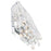 CWI Lighting Colosseum 4 Light Wall Light, Chrome
