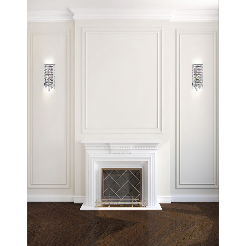 CWI Lighting Colosseum 4 Light Wall Light, Chrome