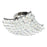 CWI Lighting Queen 4 Light Flush Mount, Chrome