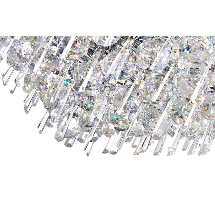 CWI Lighting Kingdom 13 Light Down Chandelier, Chrome