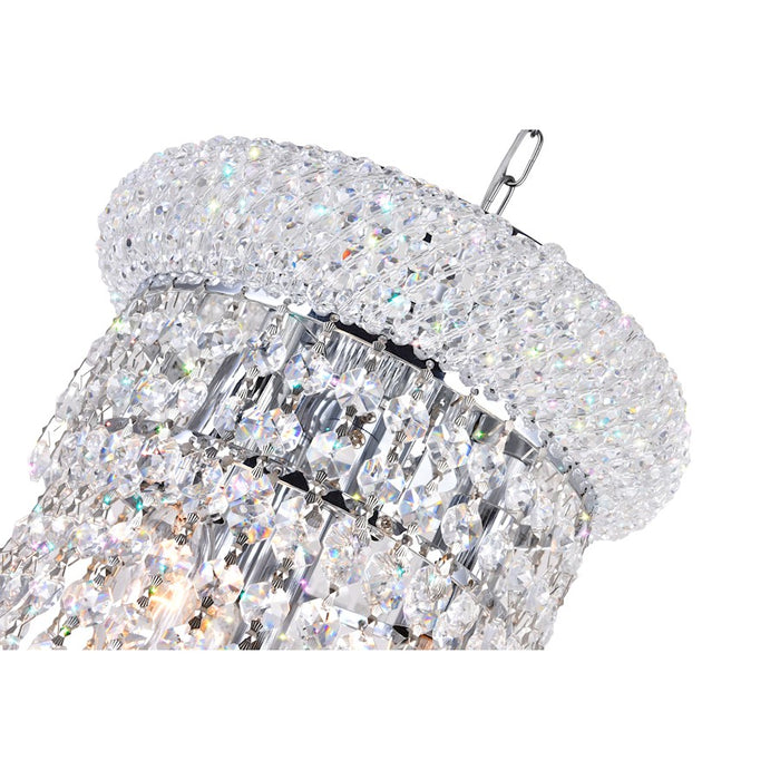 CWI Lighting Kingdom 13 Light Down Chandelier, Chrome