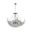 CWI Lighting Jasmine 8 Light Down Chandelier, Chrome