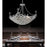 CWI Lighting Jasmine 8 Light Down Chandelier, Chrome
