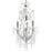 CWI Lighting Maria Theresa 4 Light Up Mini Chandelier, Chrome