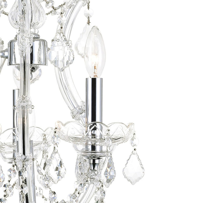 CWI Lighting Maria Theresa 4 Light Up Mini Chandelier, Chrome