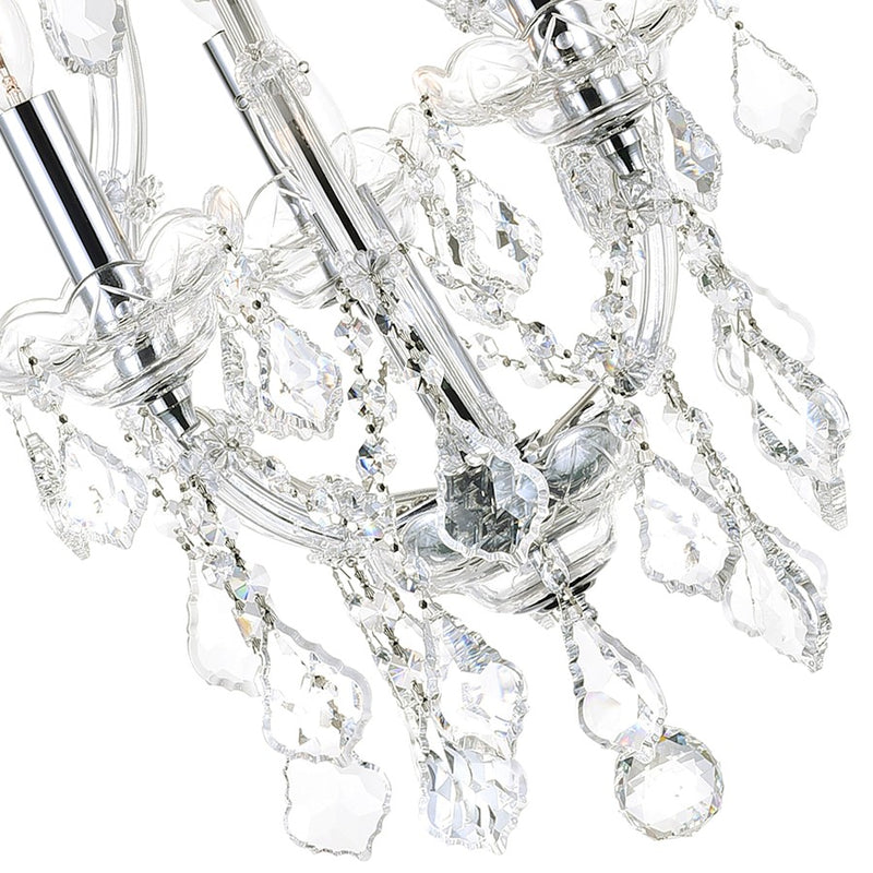 CWI Lighting Maria Theresa 4 Light Up Mini Chandelier, Chrome