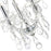 CWI Lighting Maria Theresa 4 Light Up Mini Chandelier, Chrome