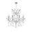 CWI Lighting Maria Theresa 9 Light Up Chandelier, Chrome - 8311P24C-9-Clear