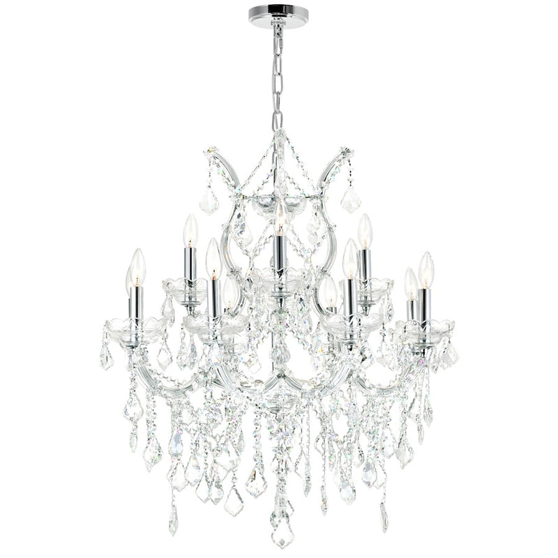 CWI Lighting Maria Theresa 13 Light Up Chandelier, Chrome