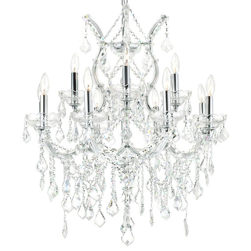 CWI Lighting Maria Theresa 13 Light Up Chandelier, Chrome