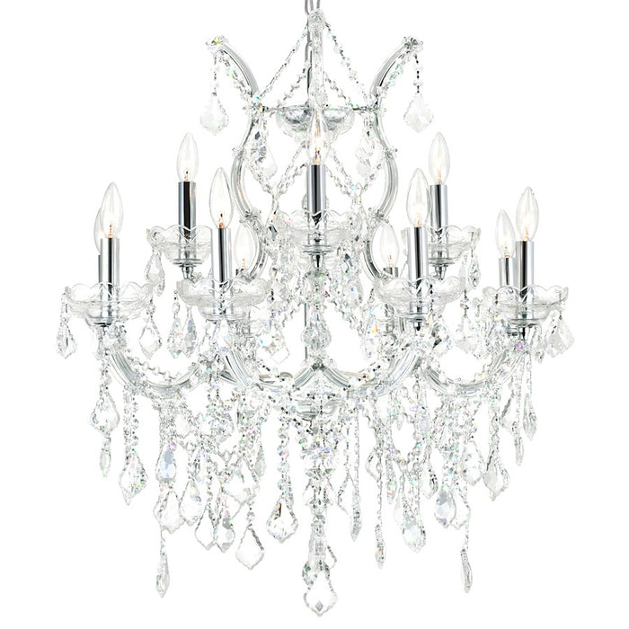 CWI Lighting Maria Theresa 13 Light Up Chandelier, Chrome