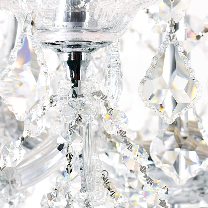 CWI Lighting Maria Theresa 32" 19-Lt Up Chandelier, Chrome