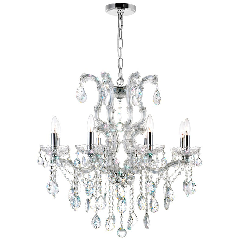 CWI Lighting Colossal 8 Light Up Chandelier, Chrome