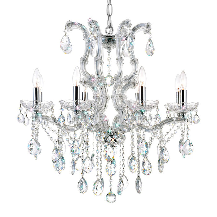 CWI Lighting Colossal 8 Light Up Chandelier, Chrome