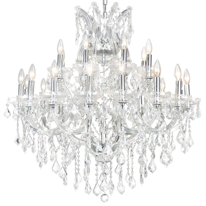 CWI Lighting Maria Theresa 25 Light Up Chandelier, Chrome